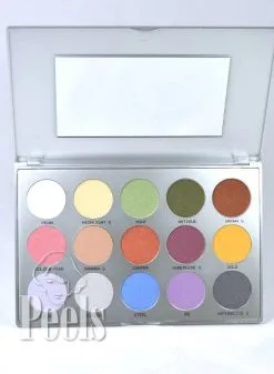 Kryolan Eye Shadow Palette 15 Colors Kleur TN3