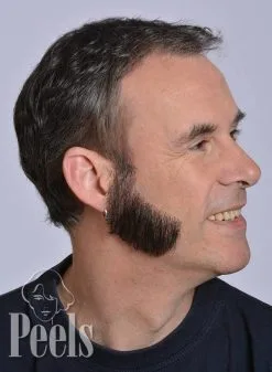 Kryolan Handgeknoopte Bakkebaarden Van Echt Haar, Breed Lang, Type 9223 -Carnavonix Verkoopwinkel kryolan handgeknoopte bakkebaarden van echt haar b 2