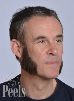 Kryolan Handgeknoopte Bakkebaarden Van Echt Haar, Breed Lang, Type 9223