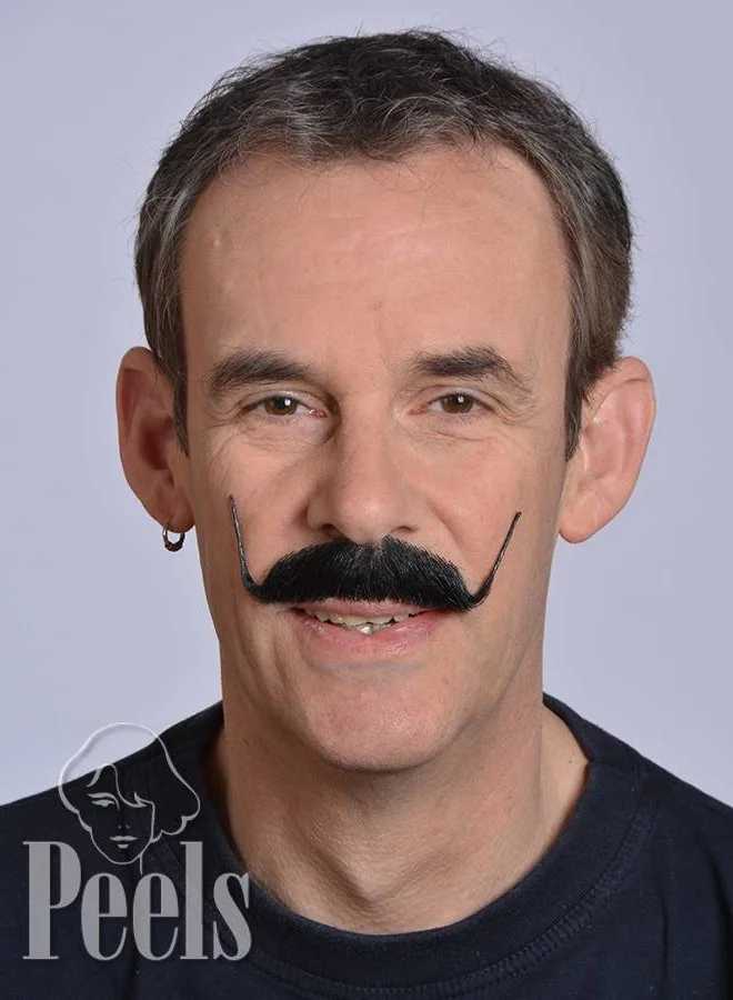 Kryolan Handgeknoopte Snor Van Echt Haar, Dali, Type 9216 5 Kryolan Handgeknoopte Snor Van Echt Haar, Dali, Type 9216 - Afbeelding 3