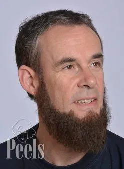 Kryolan Handgeknoopte Volle Baard Van Echt Haar, Hoekig, Type 9234