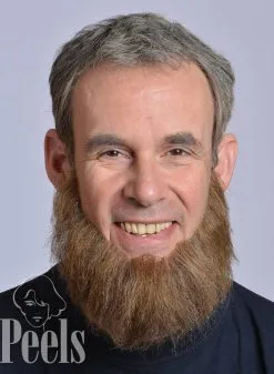 Kryolan Handgeknoopte Volle Baard Van Echt Haar, Recht Gesneden, Type 9235