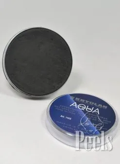 Kryolan Aquacolor 55 Ml - Zwart - Kleurcode 071 - Ook Voor Piet