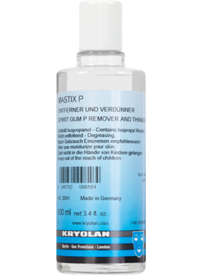 Kryolan Mastix P Remover 100ml 3 Kryolan Mastix P Remover 100ml