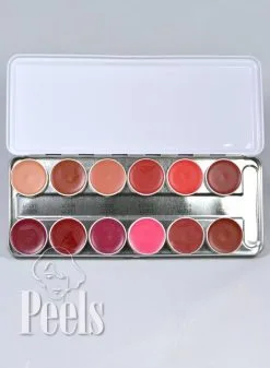 Kryolan Lip Rouge Palette 12 Kleuren Classic 2
