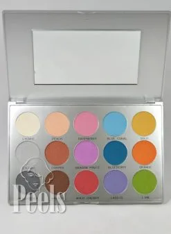 Kryolan Viva Brilliant Color Palette, 15 Colors, Kleur FR